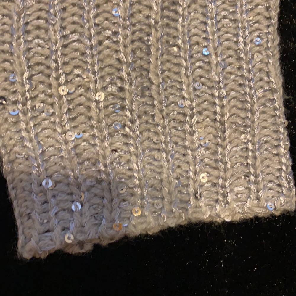 Kris Jenner Kollection Silver Sequence Sweater - image 3